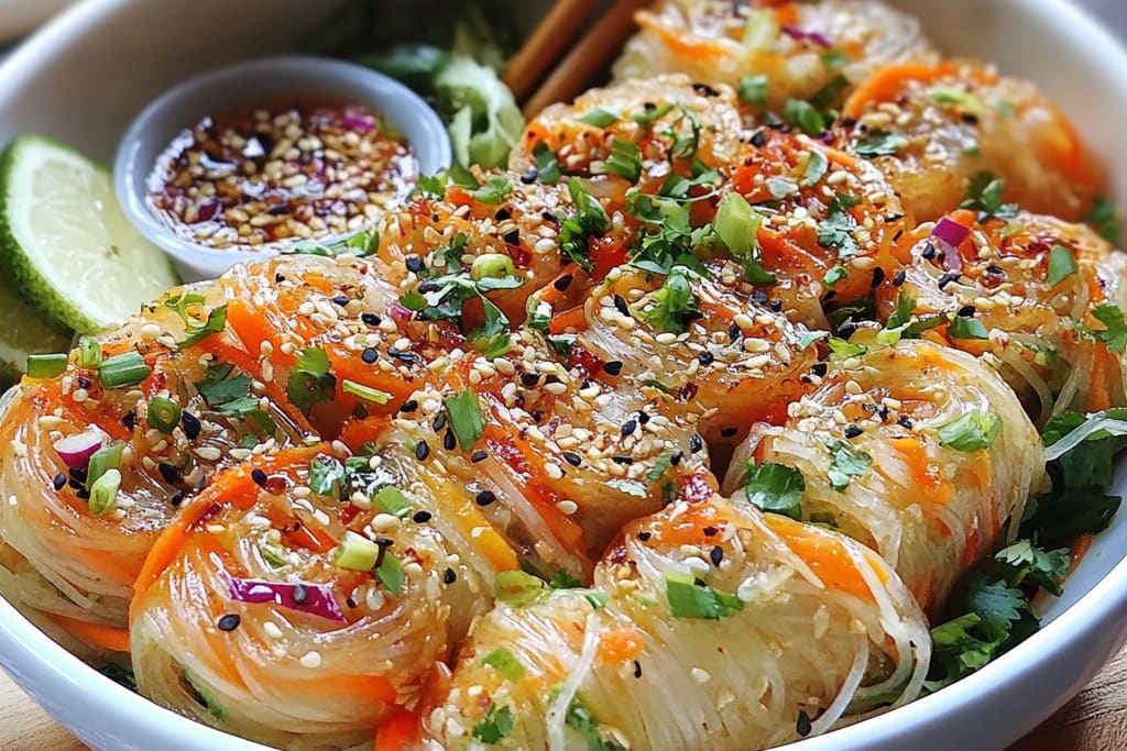 Spring Roll Salad with Spicy Ginger Dressing: An Incredible 7-Step Recipe