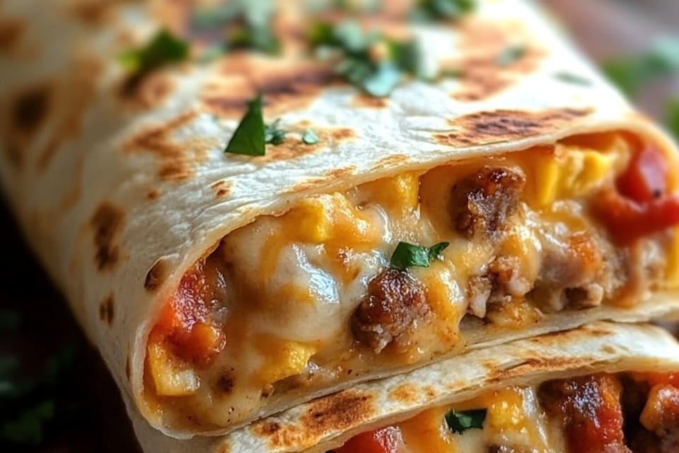 Cheesy Sausage Breakfast Burritos: An Amazing Ultimate Recipe