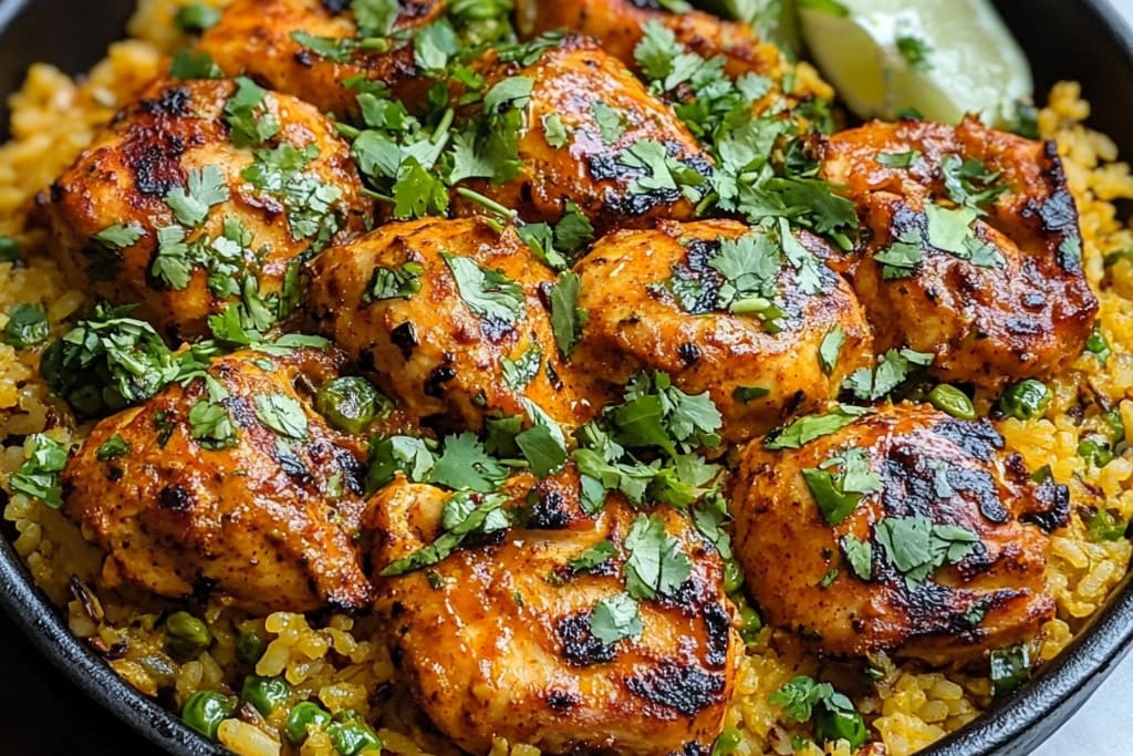 Tandoori Chicken with Spiced Coconut Rice: An Amazing Ultimate  Recipe