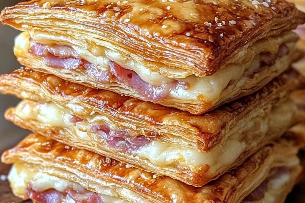 Crispy Ham & Cheese Puff Pastry Stacks: An Amazing Ultimate Recipe