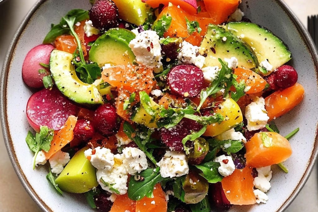 Salade d’hiver colorée : L’Incredible Explosion de Fraîcheur et de Vitamines