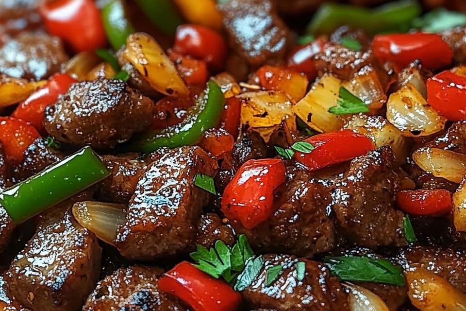 Pepper Steak with Bell Peppers and Onion: An Amazing Ultimate One-Pot Meal
