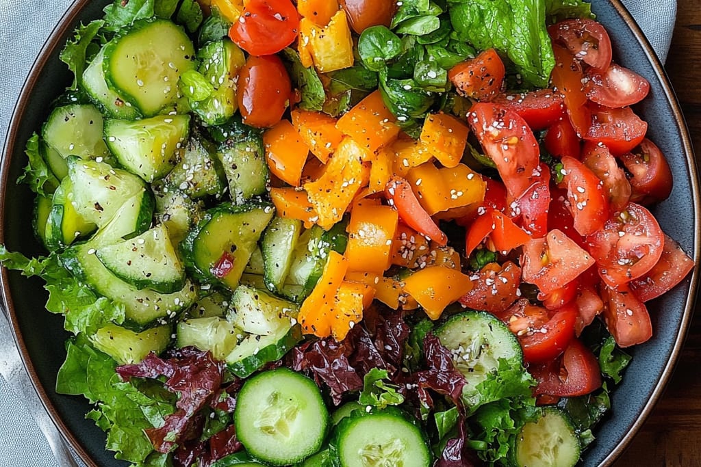 Fresh Garden Salad: The Amazing Ultimate Recipe with 7 Ingredients