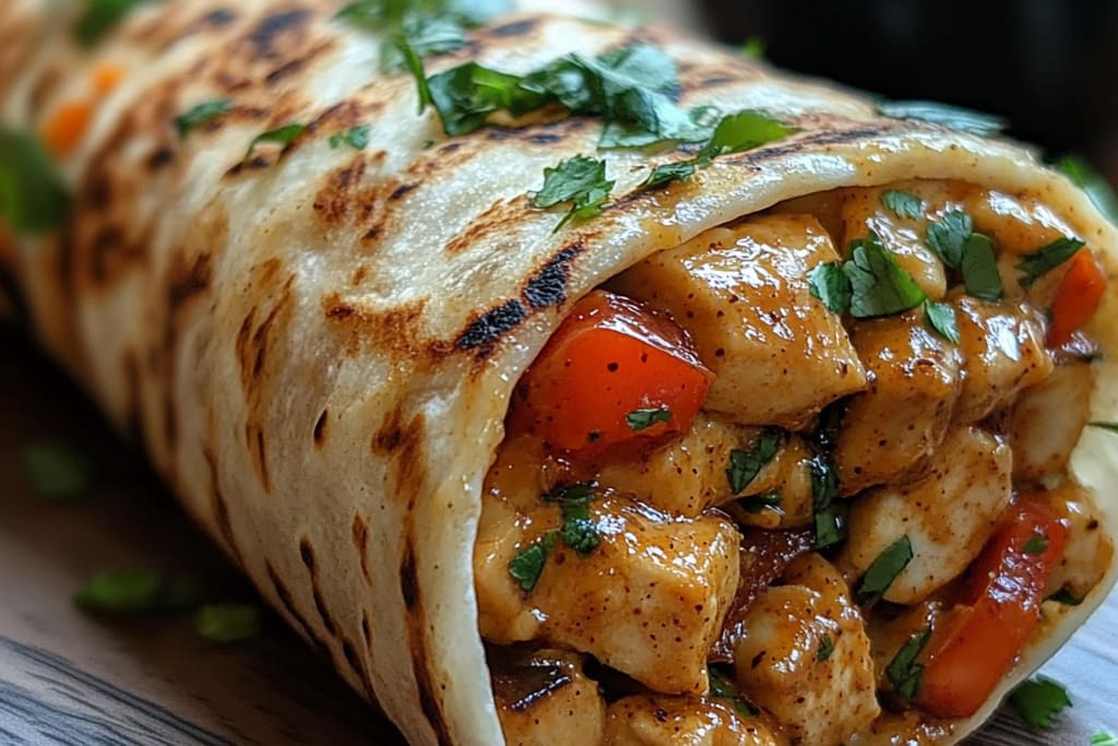 Thai Peanut Chicken Wraps: An Amazing Ultimate Recipe for 4