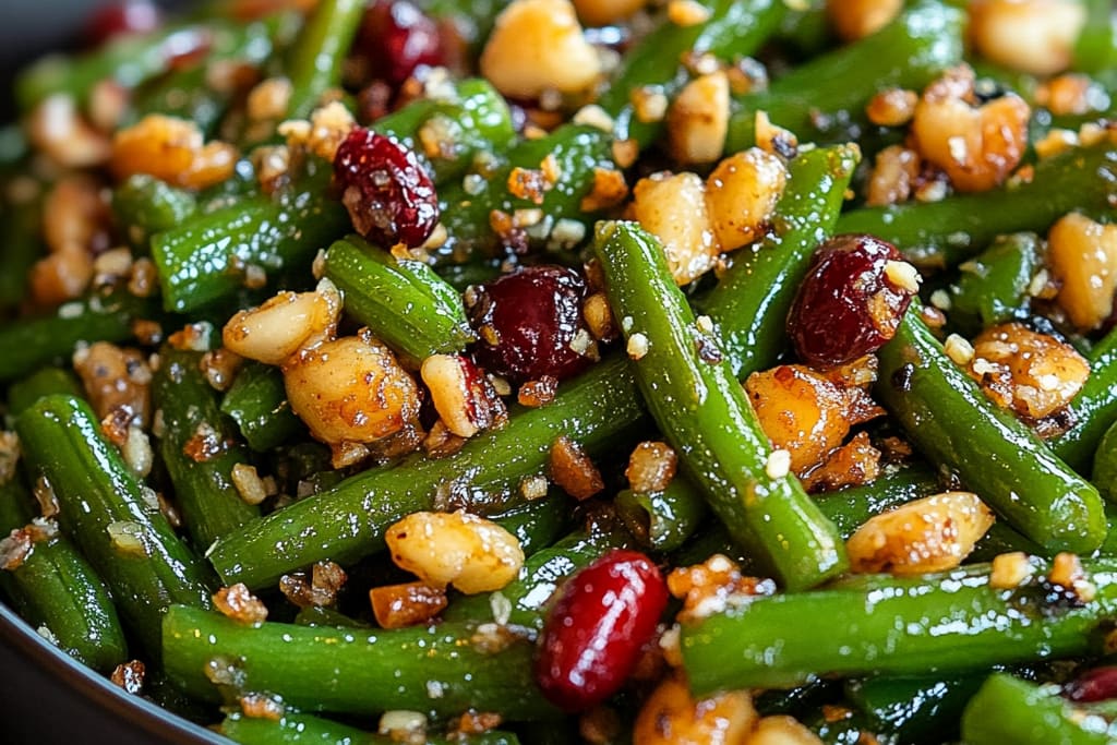 Lemon Butter Green Beans with Cranberries and Walnuts: An Incredible 7-Step Recipe