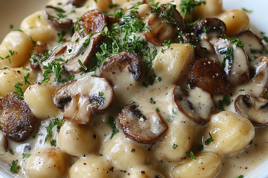 Mushroom Gnocchi with Parmesan Cream Sauce: An Amazing Ultimate Recipe