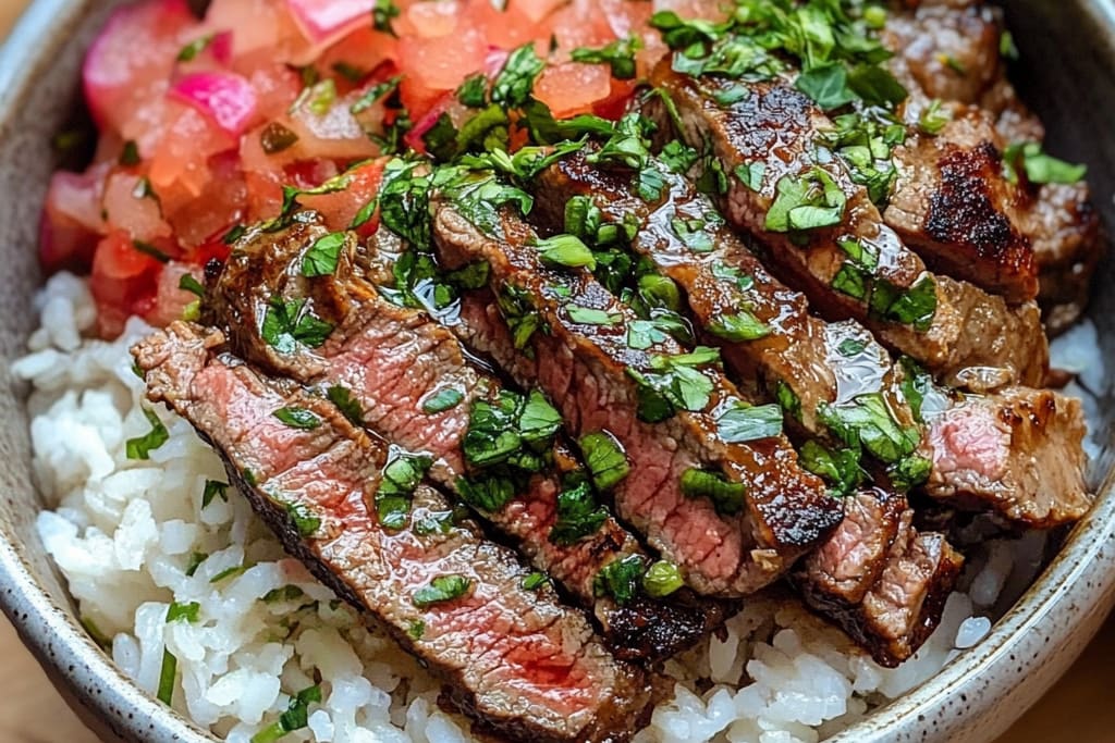 Skirt Steak Rice Bowls: The Amazing Ultimate Recipe for 7 Ingredients