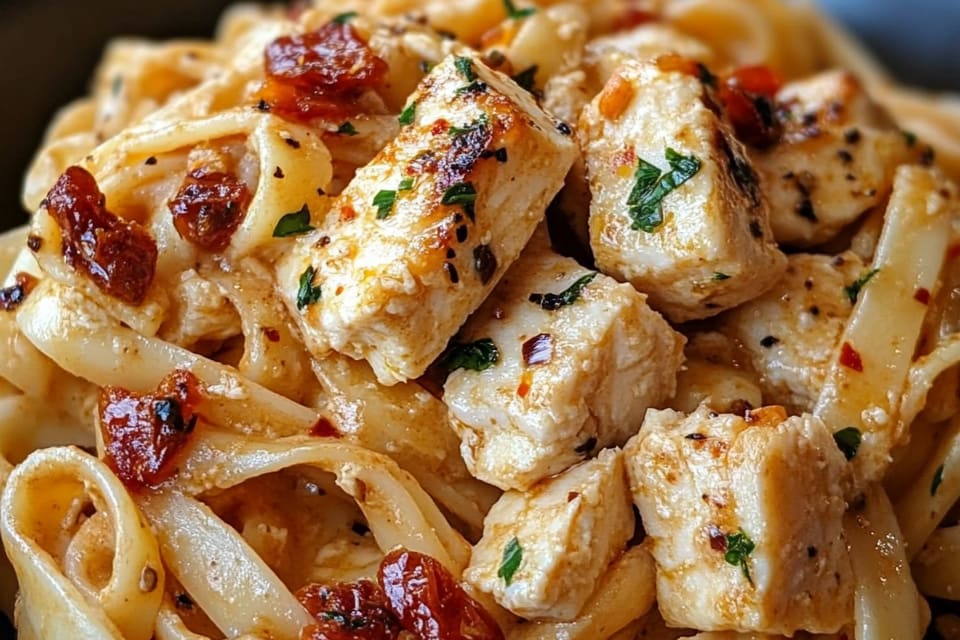 Creamy Sun-Dried Tomato and Chicken Fettuccine: An Incredible 5-Star Pasta Dish