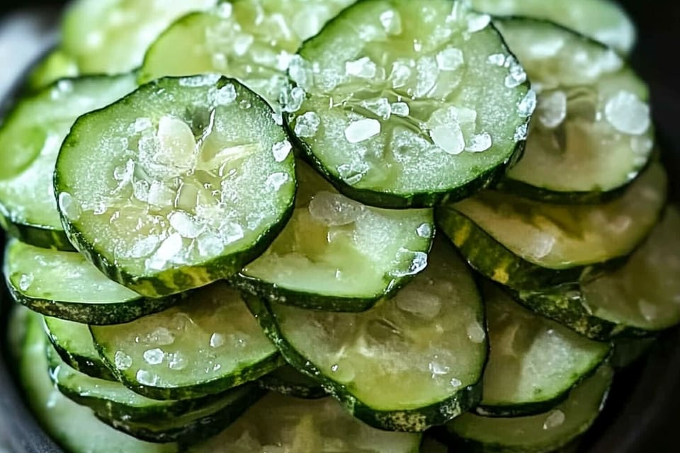 Salt and Vinegar Baked Cucumber Crisps: An Amazing Ultimate Guilt-Free Snack Sensation