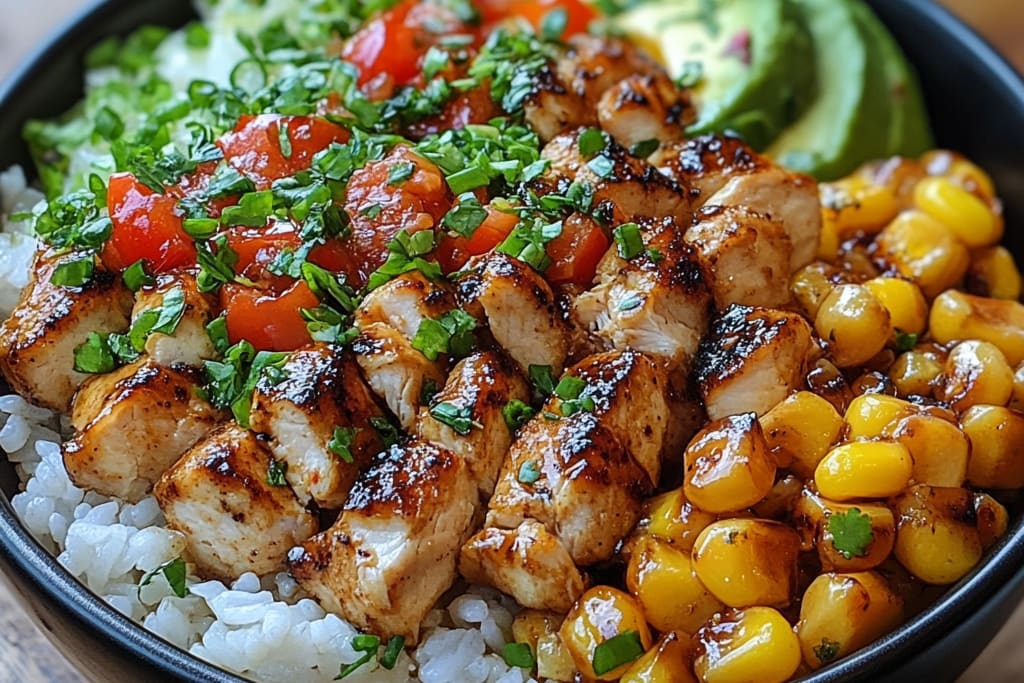 Bol de Riz au Poulet et Maïs de Rue Plein de Saveur : Une Recette Incroyable Ultime