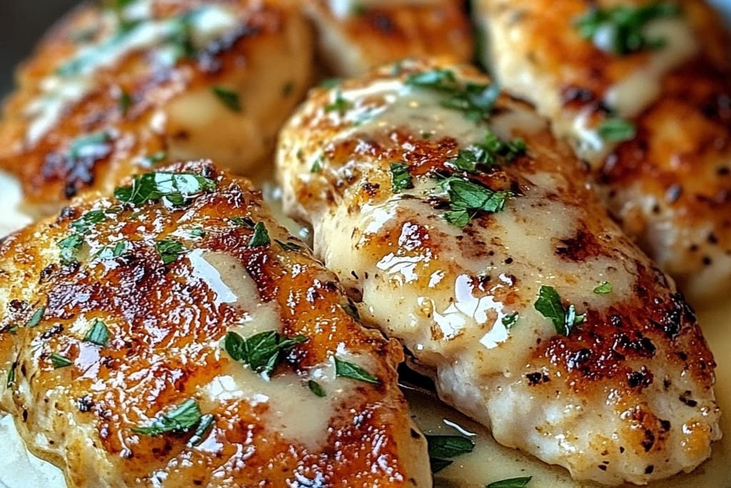 Crispy Parmesan Chicken with a Rich Garlic Sauce: An Amazing Ultimate Recipe