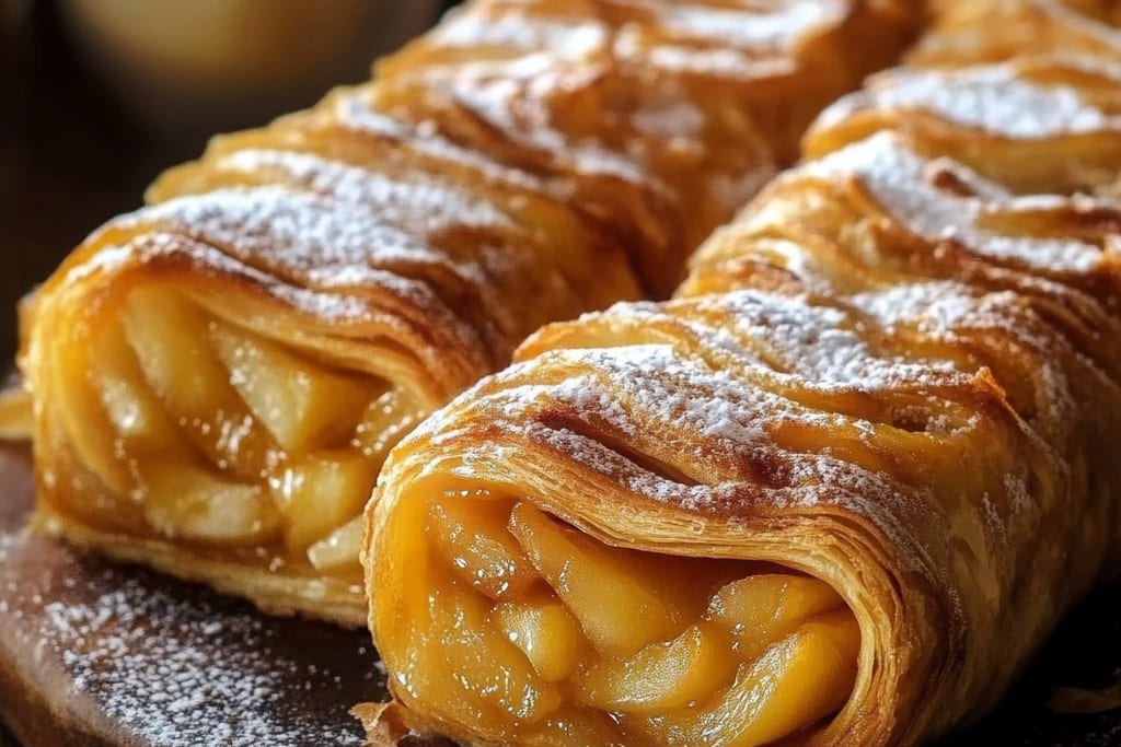 Roulés Feuilletés aux Pommes : Un Gâteau Incroyable et Ultime pour le Petit Déjeuner