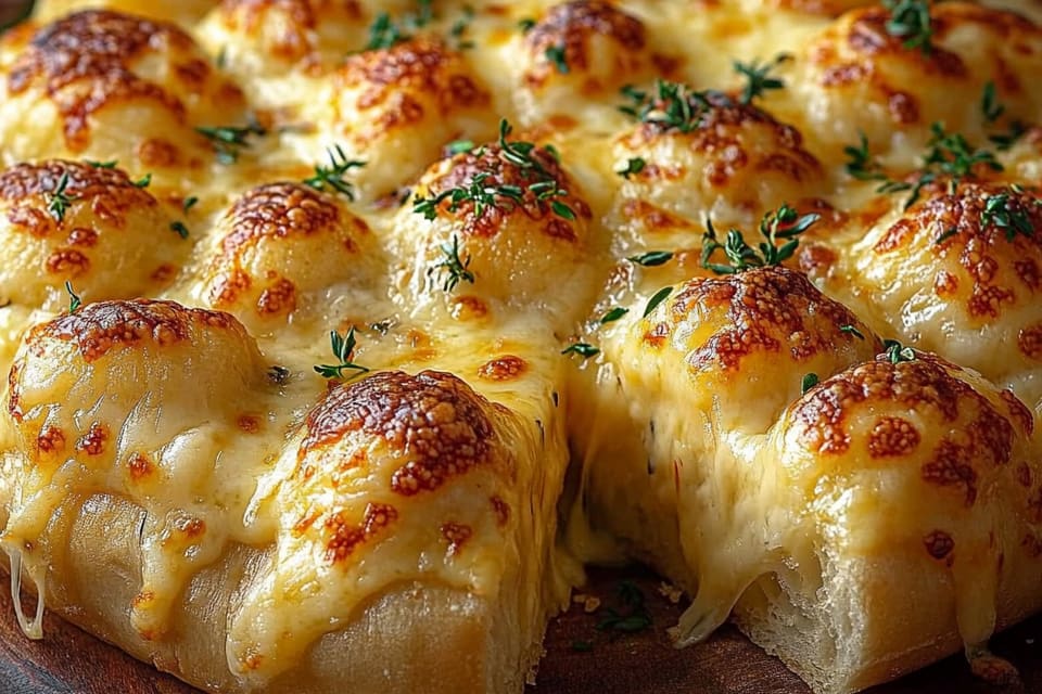 Pain à l’Ail et au Fromage : Une Boulangerie Maison Incroyablement Fondante