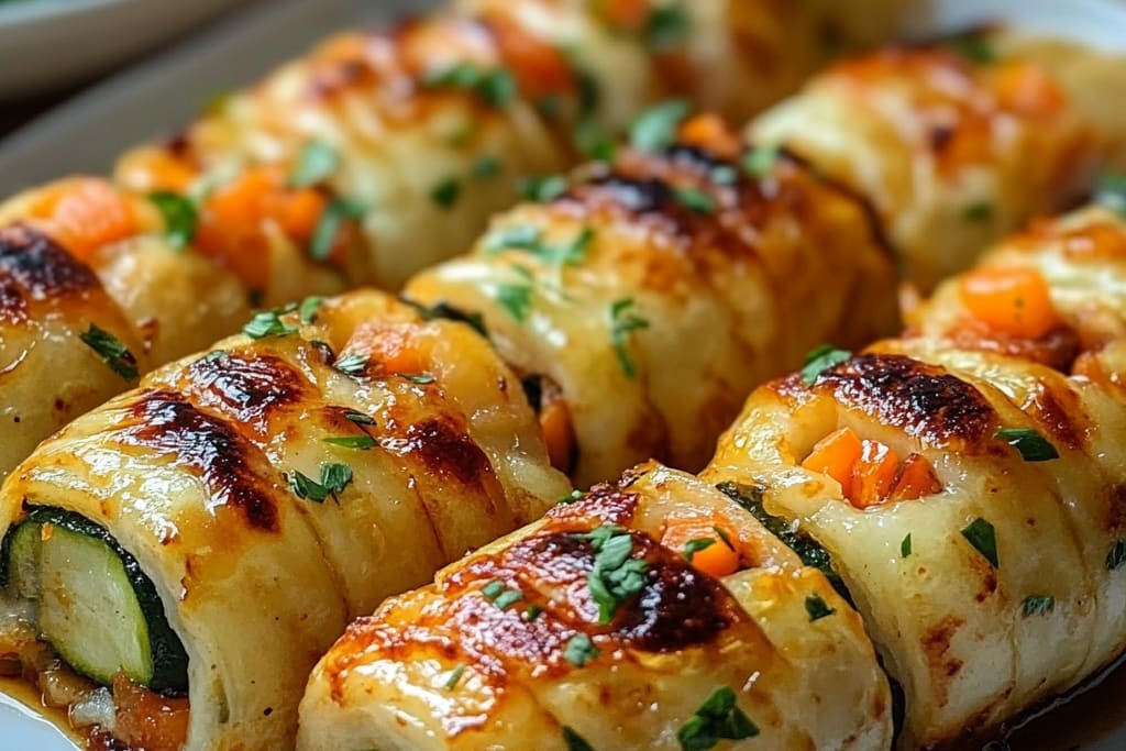 Baked Vegetable Rolls : Une Explosion de Saveurs et de Textures Incroyable