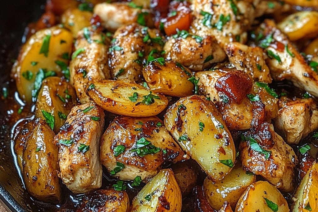 Garlic Butter Chicken & Potatoes Skillet: An Amazing Ultimate Recipe