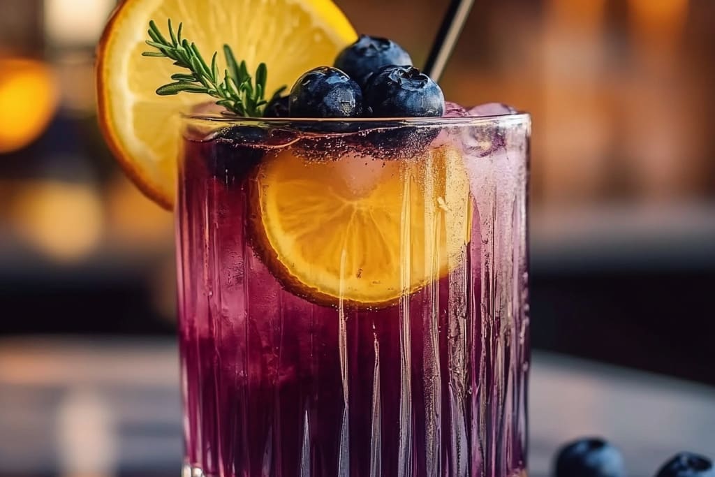 Sparkling Blueberry Ginger Mocktail: An Incredible Ultimate Refreshing Drink