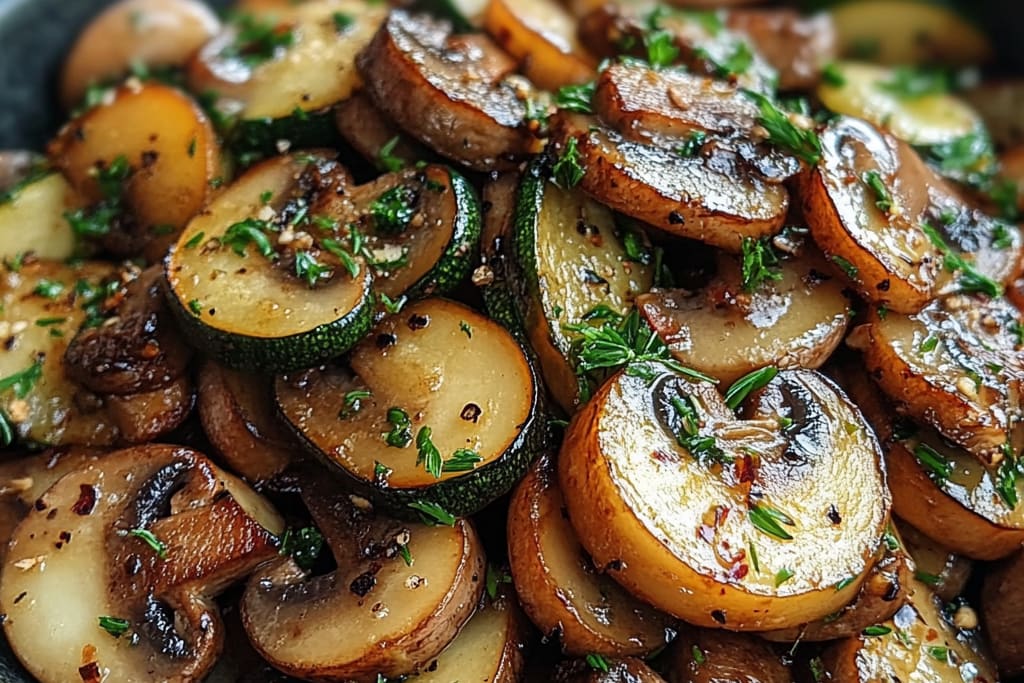 Stir Fry Zucchini with Mushrooms and Onions: An Incredible 5-Ingredient Quick Delight