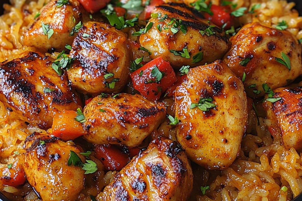 Coconut Curry Rice with Grilled Chicken: An Incredible Tropical Taste Sensation