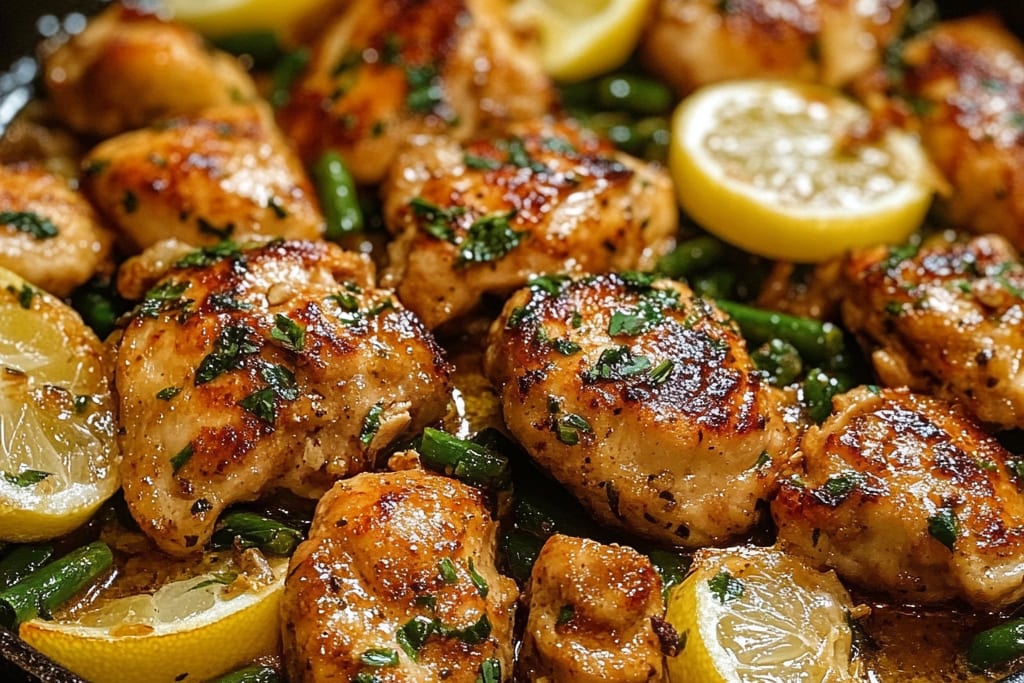 Lemon Garlic Butter Chicken & Green Beans Skillet: An Incredible 5-Ingredient Meal