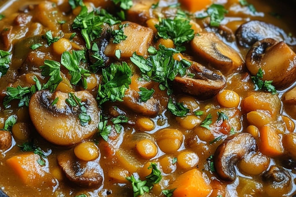Vegan Lentil Mushroom Stew: An Incredible Ultimate Comfort Food Recipe