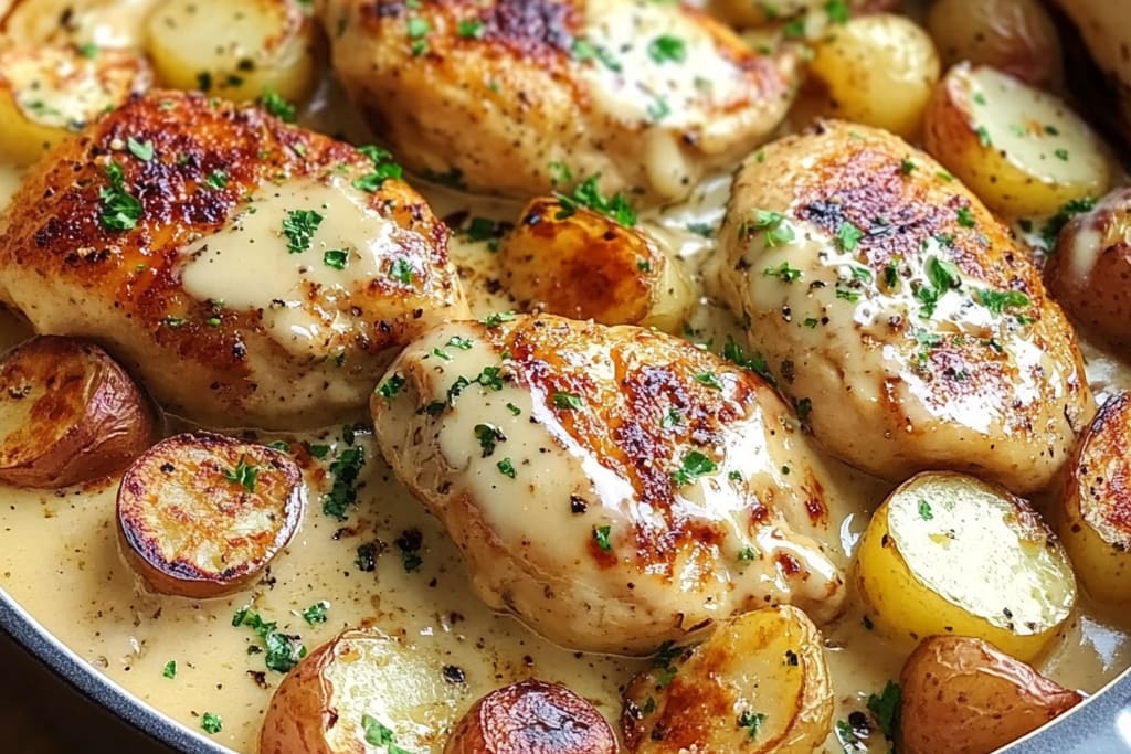 Creamy Dijon Chicken & Potatoes: An Incredible Ultimate Recipe You Must Try