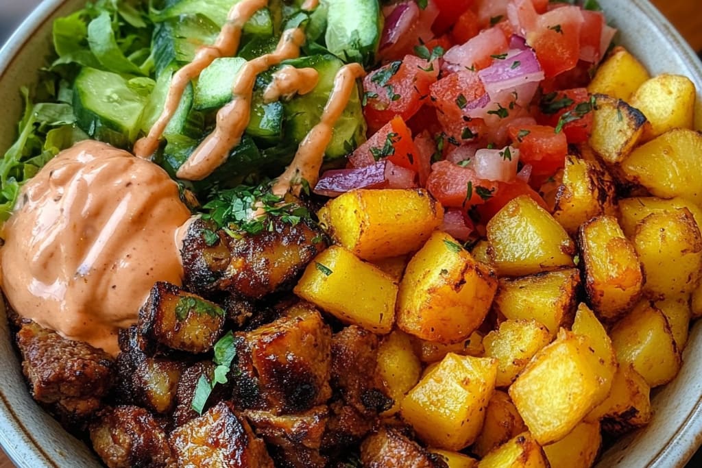 Healthy Burger Bowls with Roasted Potatoes: An Incredible 5-Star Recipe