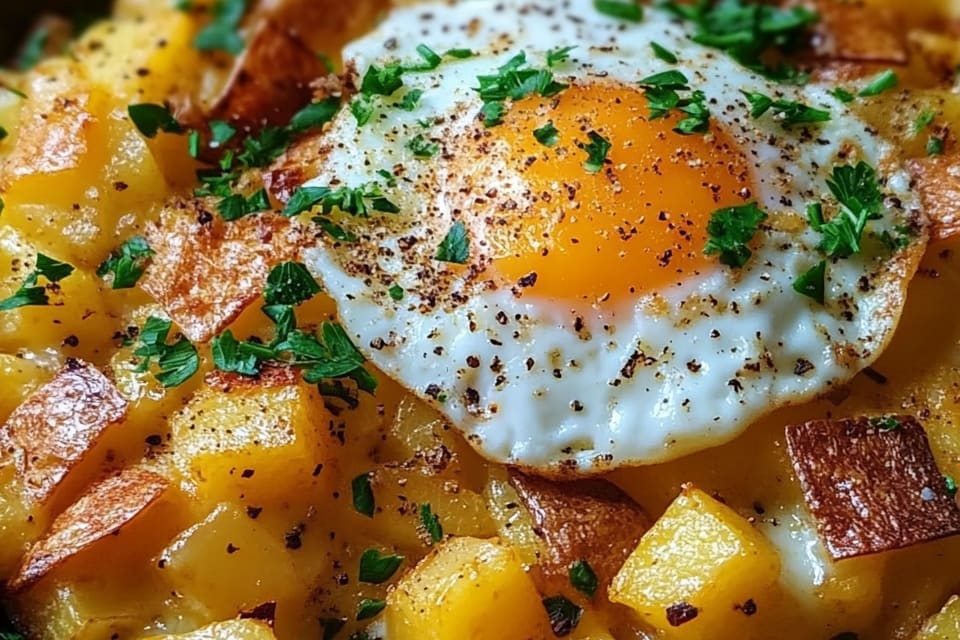 Cheesy Potato Egg Scramble: An Amazing Ultimate Breakfast Recipe