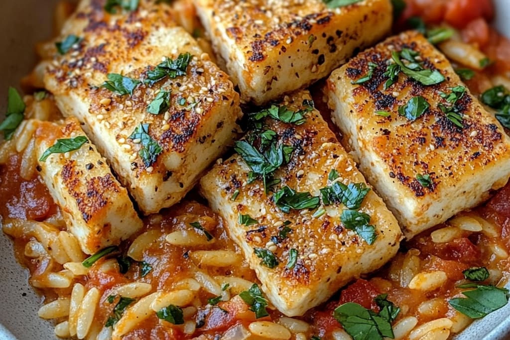 Creamy Tomato Orzo with Crispy Tofu Cutlets: An Amazing Ultimate Recipe