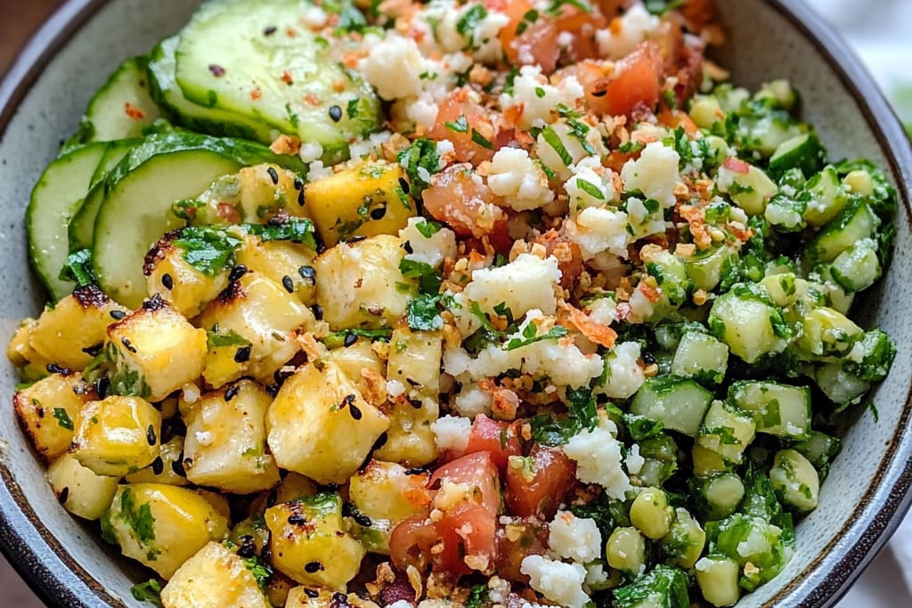 Fresh and Colorful Gluten Free Salad: An Incredible 7-Ingredient Meal