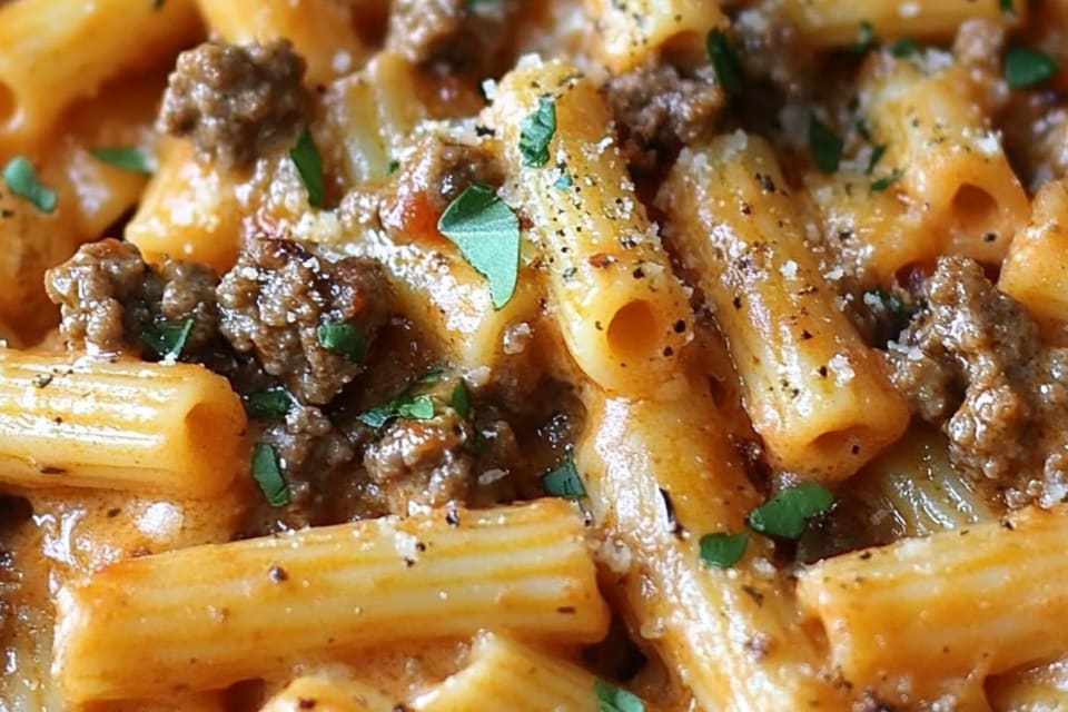 Creamy Tomato Beef Pasta: An Incredible Quick One-Pot Wonder
