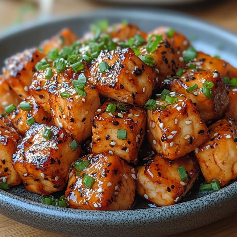 Bouchées Croustillantes de Saumon au Miel et à l’Ail : Une Recette Incroyable Ultime