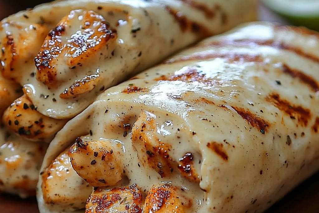 Cheesy Garlic Chicken Wraps: An Ultimate Amazing Recipe