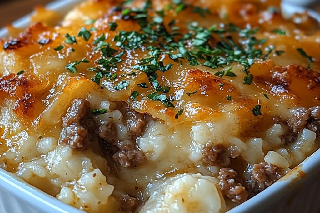 Gratin de Bœuf Haché à l’Oignon Français : Une Recette Ultime Incroyable