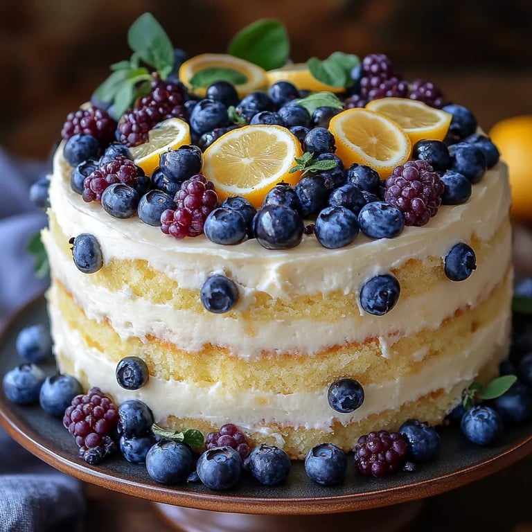 Gâteau Citron-Myrtilles Vegan et Sans Gluten : Une Recette Incroyable Ultime