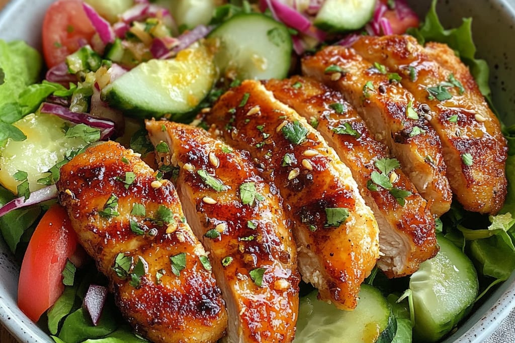 Air Fried Chicken Tender Salad with Honey Mustard: An Incredible 7-Step Recipe