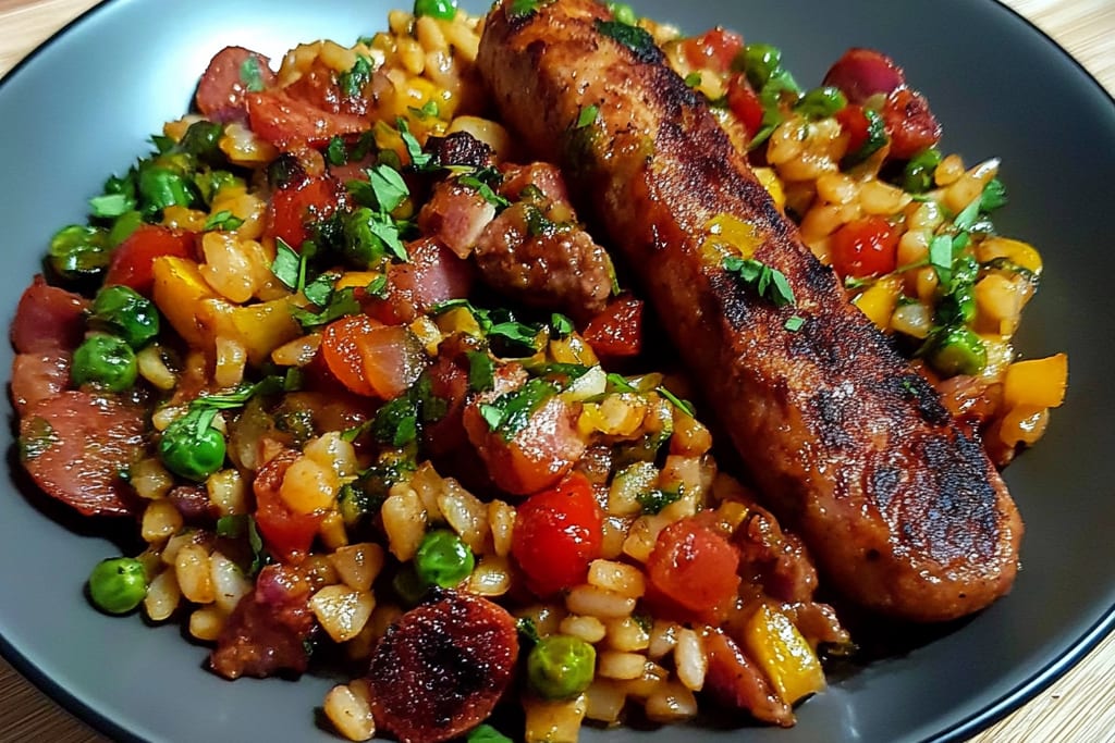 Ebly au Chorizo et Légumes : Une Recette Incroyable et Colorée