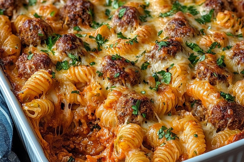 Cheesy Meatball Pasta Bake: An Incredible Ultimate Recipe You’ll Love