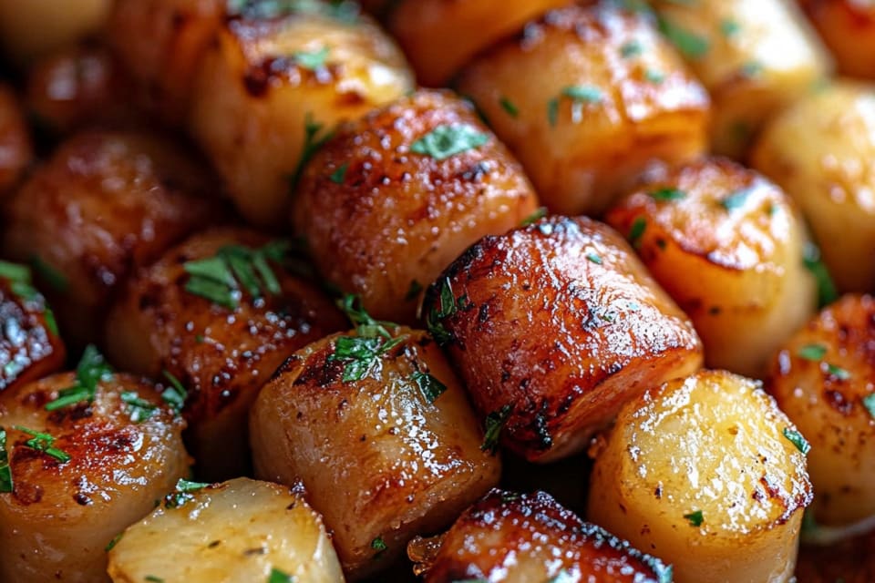 Pineapple Hasselback Kielbasa Bites: An Amazing Ultimate 7-Ingredient Snack Sensation