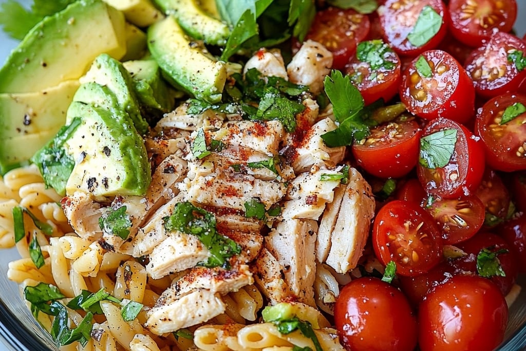 Deliciously Healthy Chicken Pasta Salad with Avocado: The Ultimate 7-Step Recipe