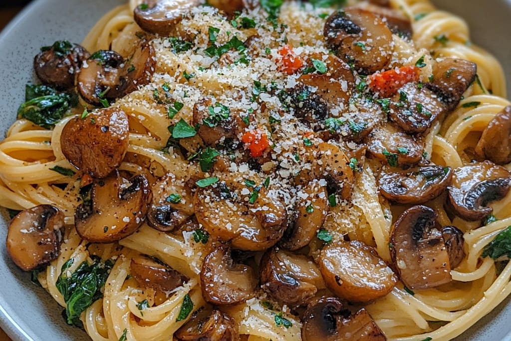 Parmesan Spinach Mushroom Pasta: An Amazing Ultimate Recipe