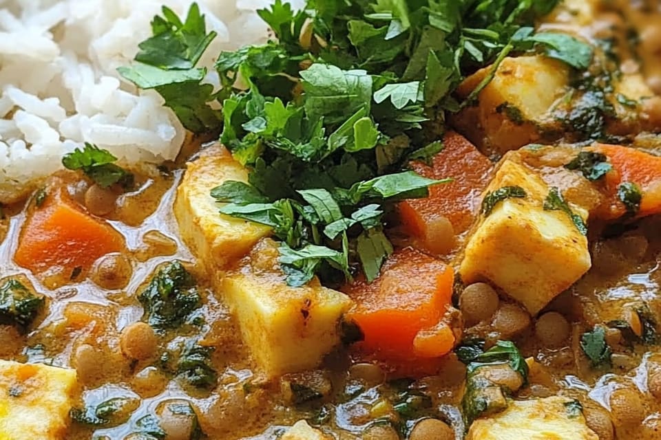 Curry de Lentilles Vertes au Lait de Coco : Une Explosion de Saveurs Exotiques