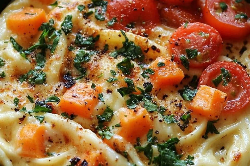 Pâtes aux légumes, lait de coco & curry : Une Explosion de Saveurs Crémeuses