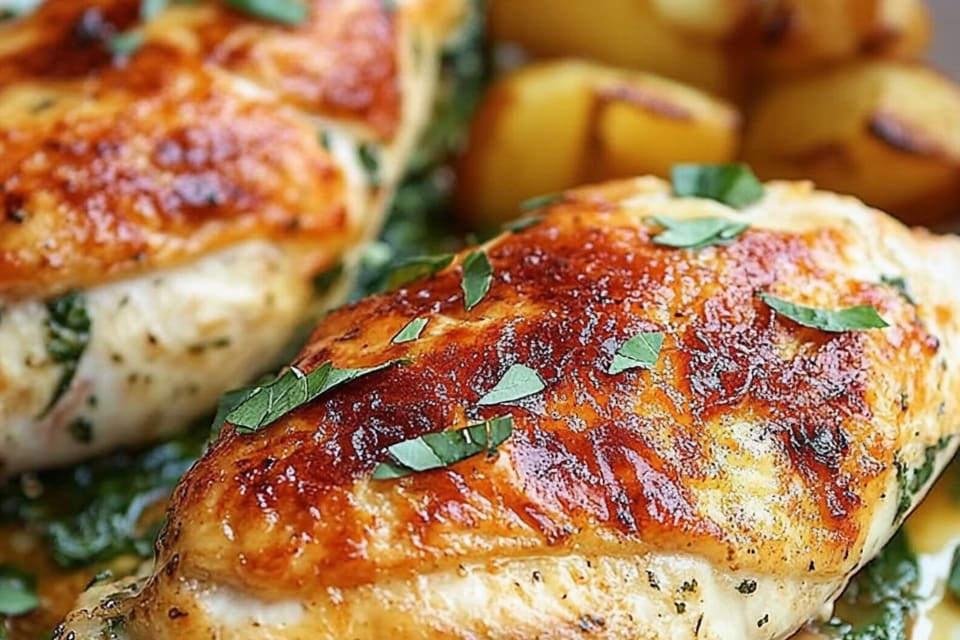 Spinach Stuffed Chicken Breasts: An Incredible Healthy Dinner Option
