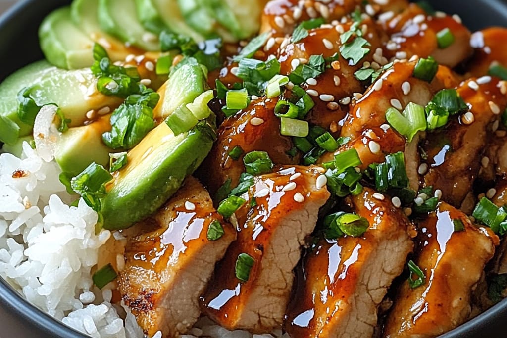 Sticky Chicken Rice Bowls: An Incredible Sweet and Savory Delight