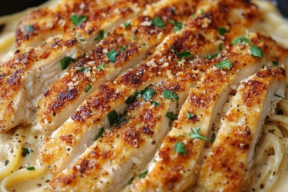 Crispy Chicken Fettuccine Alfredo: An Incredible 5-Star Comfort Food Delight