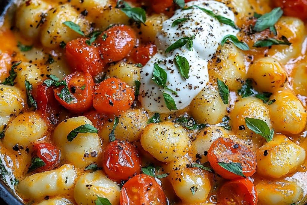 Gnocchis à la tomate crémeuse avec burrata : Une Recette Incroyable Ultime