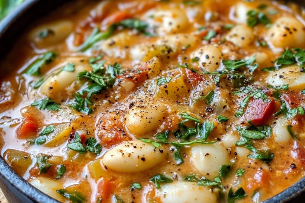 Creamy Vegan Tomato White Bean Stew: An Incredible Comforting Delight