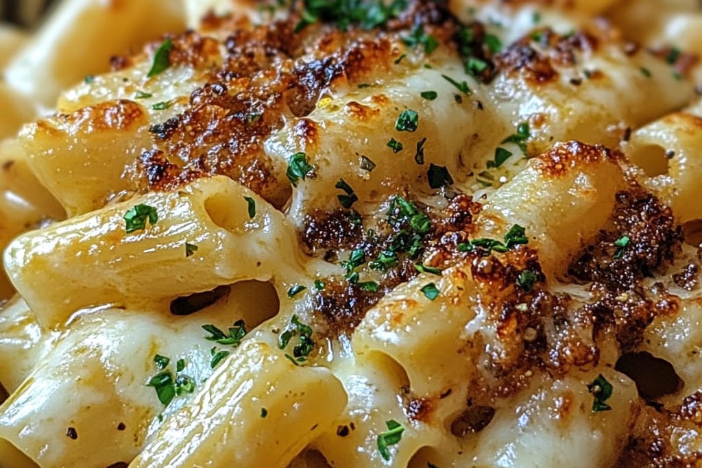 Pennes au fromage avec bœuf haché au beurre à l’ail : Une Recette Incroyable Ultime