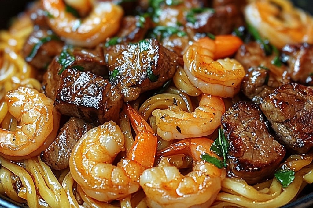 Steak & Shrimp Stir-Fried Noodles: An Amazing Ultimate Recipe