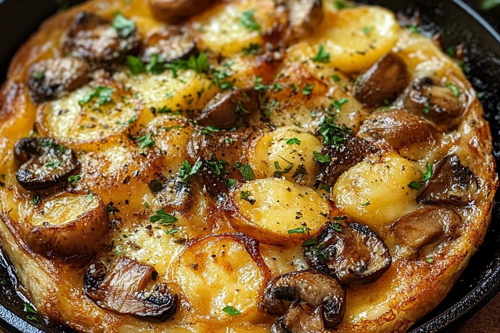 Omelettes aux Champignons : Un Déjeuner Incroyable et Réconfortant